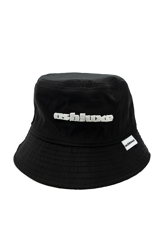 Ashluxe Brim Logo Bucket Hat  Black