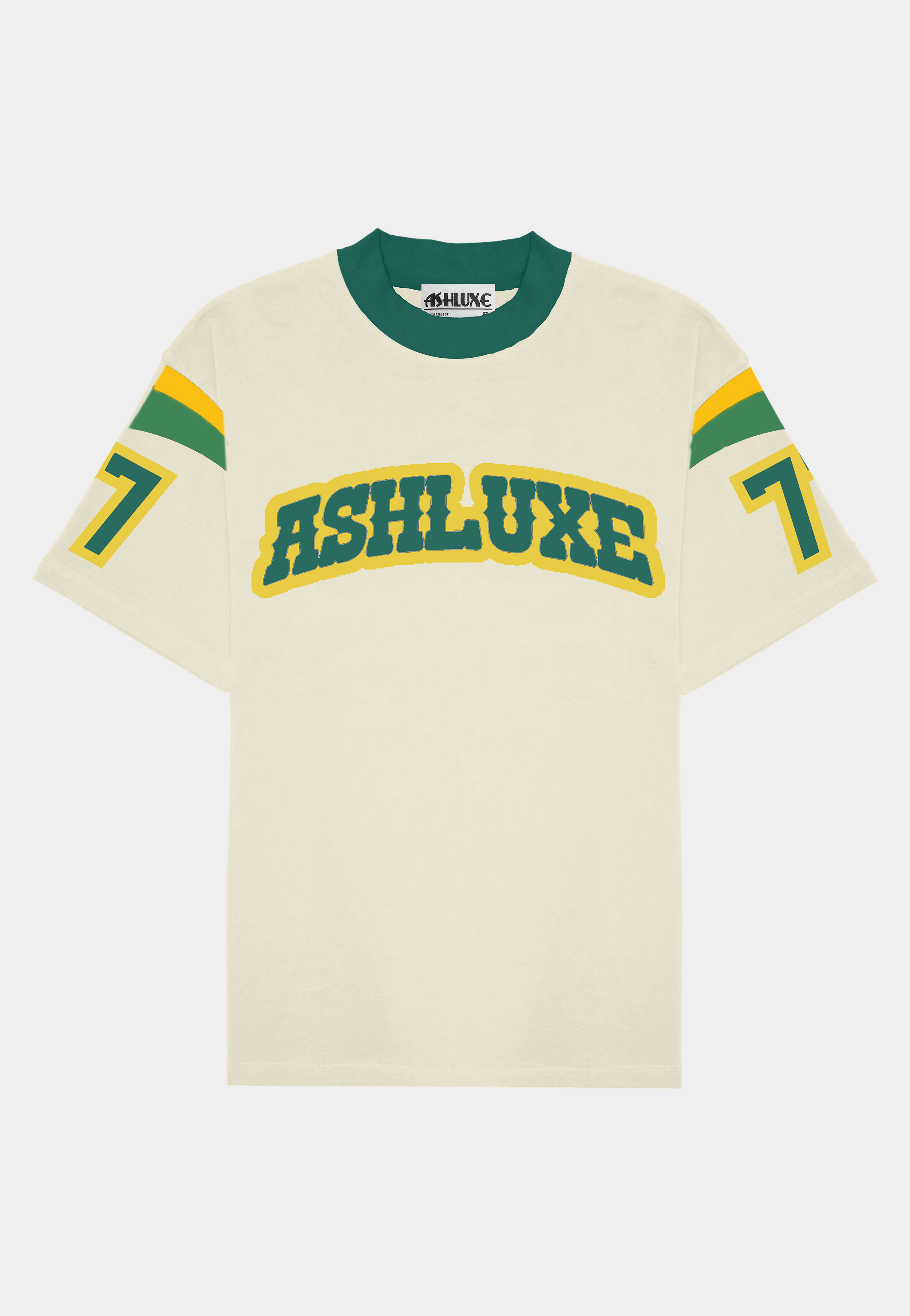 Ashluxe Varsity Logo Tee Biege