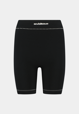 Ashluxe Female Active Biker Shorts Black White