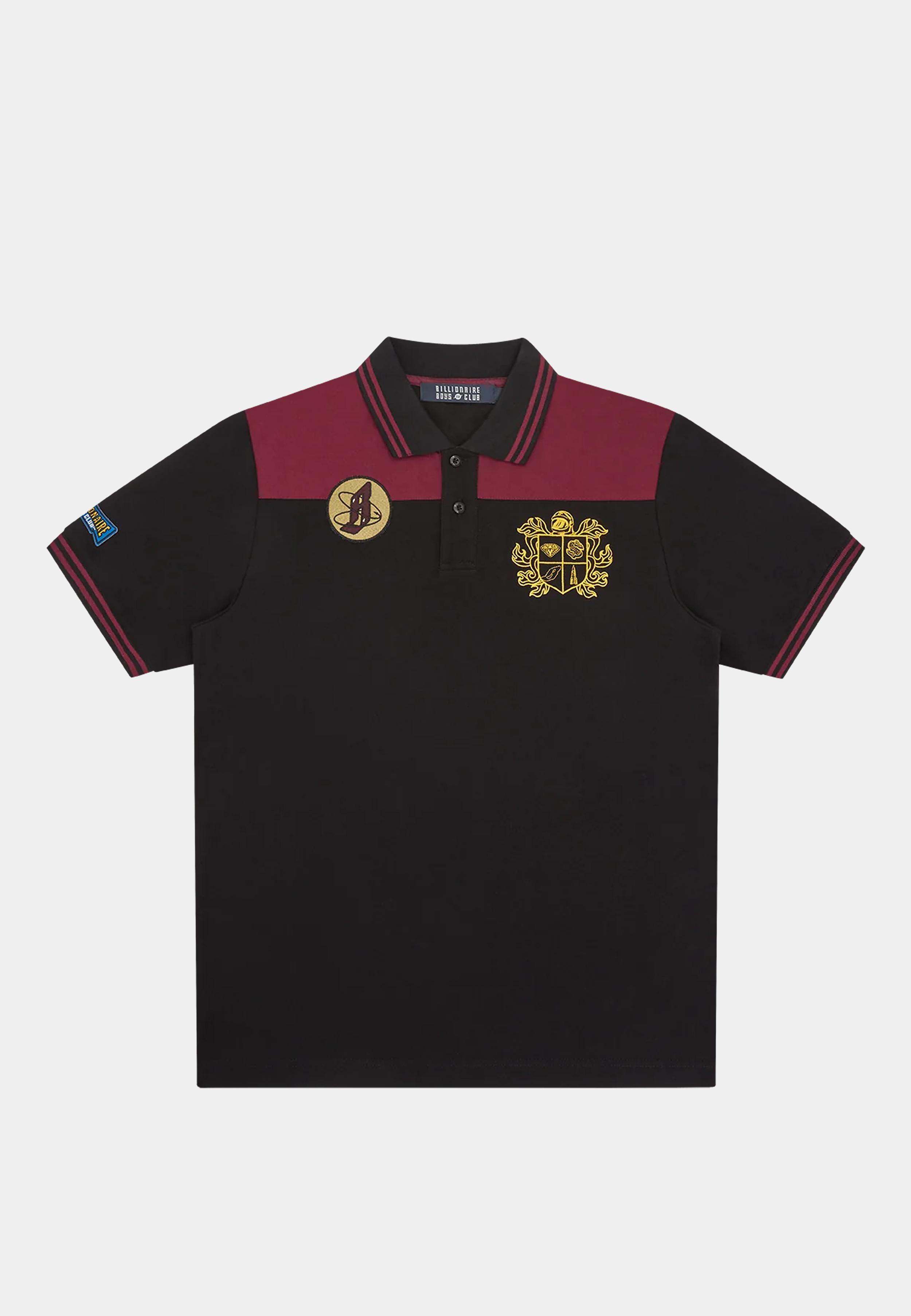 BBC Panelled Polo Shirt Black