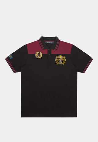 BBC Panelled Polo Shirt Black