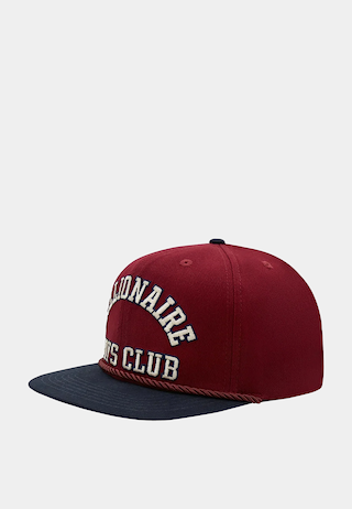 BBC College Strapback Hat Burgundy