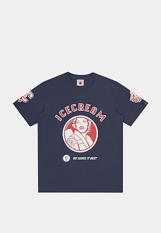 Bbc Multi Graphic T-Shirt Navy
