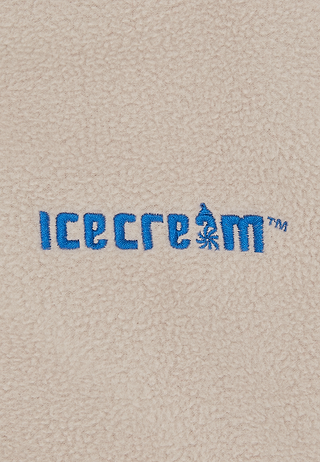 BBC Soft Serve Text Fleece Vest Beige