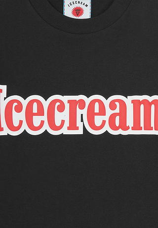 BBC Puff Print Icecream T-Shirt Black