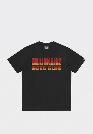 BBC Straight Logo Gradient Diamonte T-Shirt Black