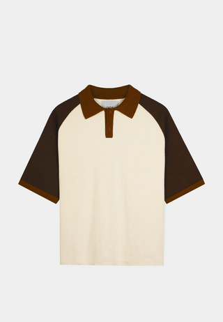 Arte Baseball Knit Cream/Brown