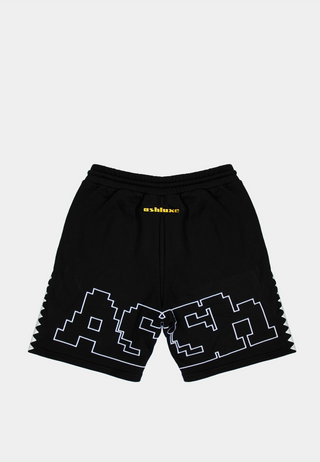 Ashluxe Digital Logo Sweatshort Black