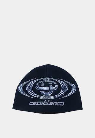 Casablanca  Hotfix Logo Beanie Navy