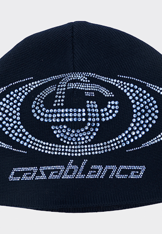 Casablanca  Hotfix Logo Beanie Navy