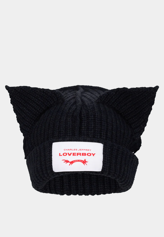 Charles Jeffery Loverboy Chunky Ears Beanie - Black