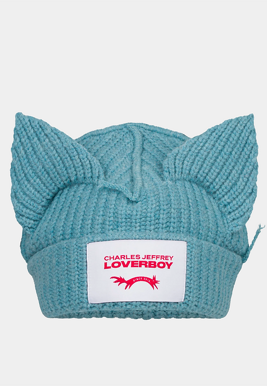Charles Jeffery Loverboy Chunky Ears Beanie - Sky Blue