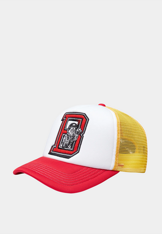 Bbc College Trucker Cap Yellow Red