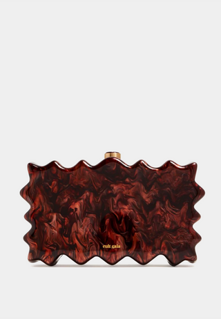 Cult Gaia Paloma Clutch Bronze