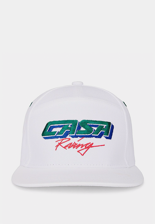 Casablanca Casa Racing Embroidered Cap White Twill