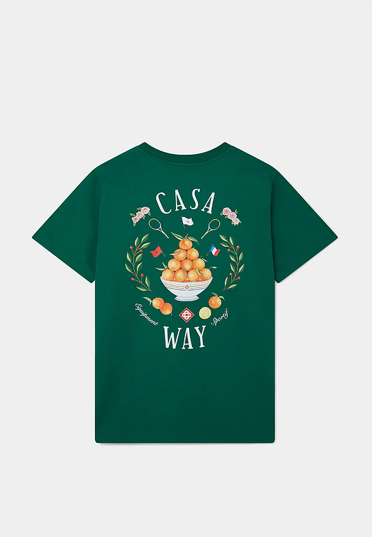 Casablanca Casa Way Printed T-shirt Evergreen