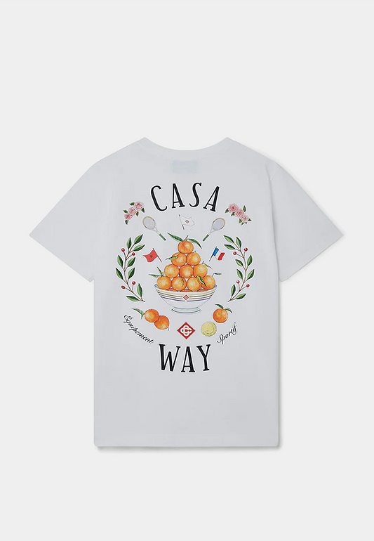 Casablanca Casa Way Printed T-shirt White