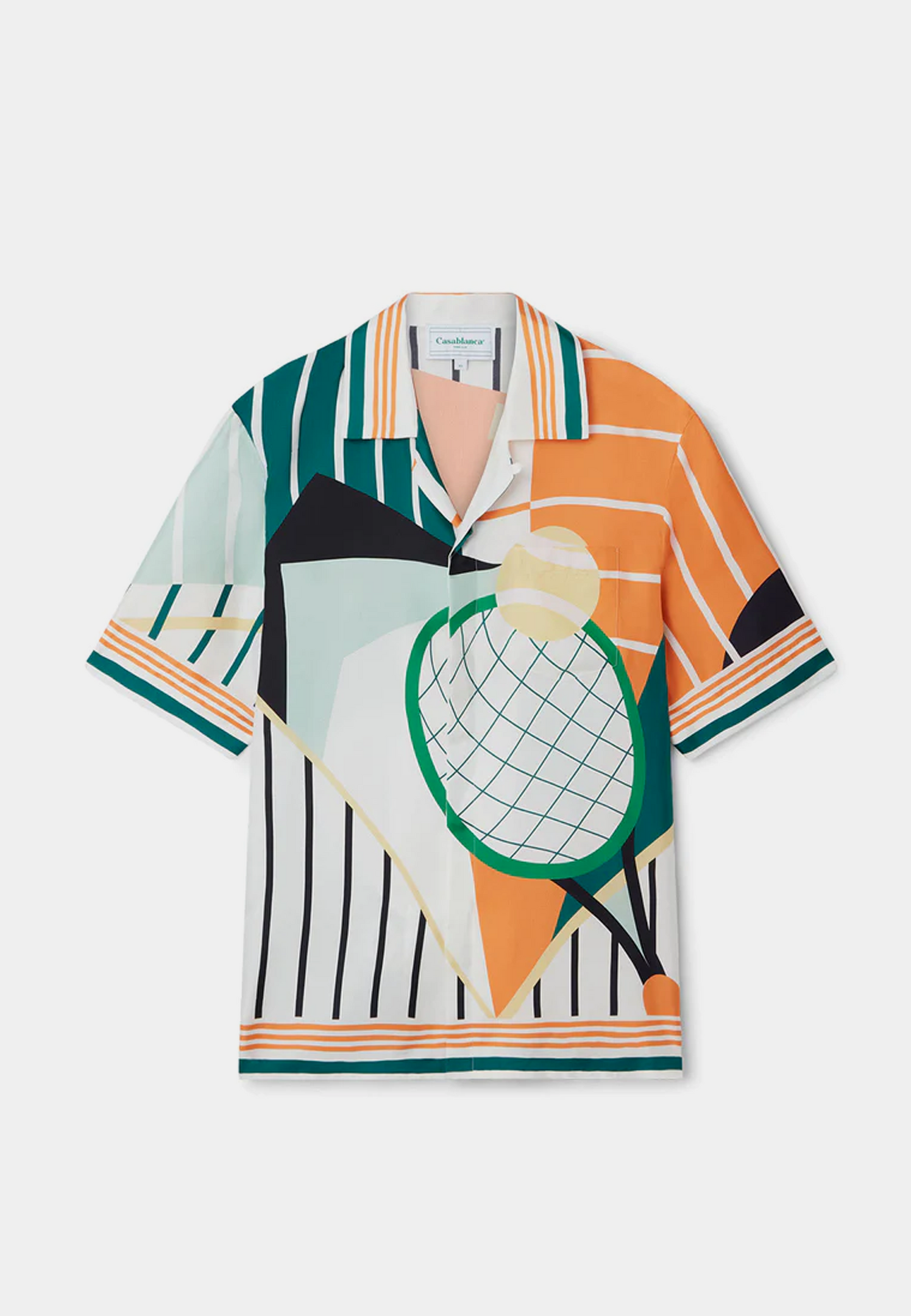 Casablanca Court Abstrait Cuban Collar Short Sleeve Shirt Multi