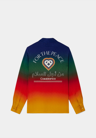 Casablanca Longsleeve Silk Shirt Peace Gradient