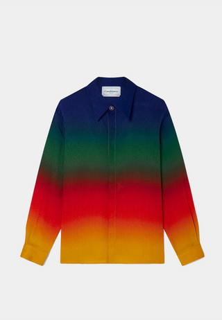 Casablanca Longsleeve Silk Shirt Peace Gradient