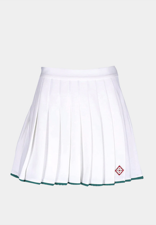 Casablanca Scallop Border Skirt Green White