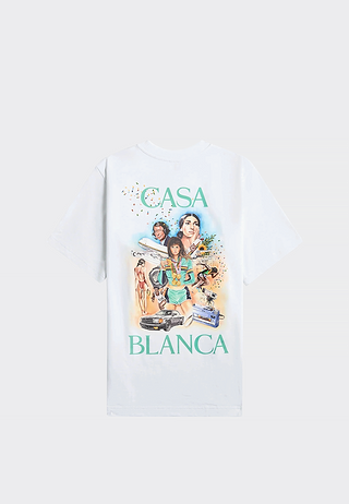Casablanca Celebration Du Sport Printed T-Shirt White