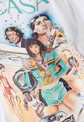 Casablanca Celebration Du Sport Printed T-Shirt White