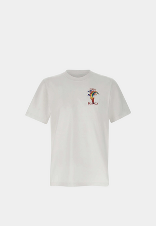 Casablanca Nature Teacher Printed T-Shirt White