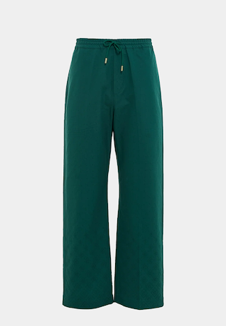 Casablanca Piquet Logo Trouser Green Monogram