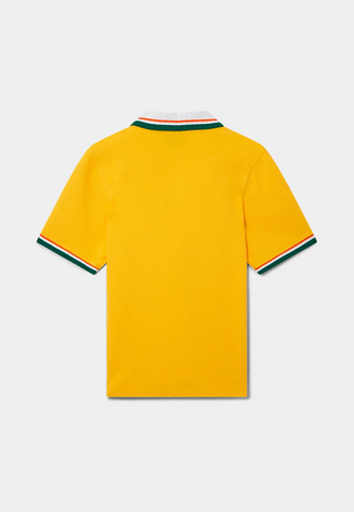 Casablanca Textured Pique Polo Yellow