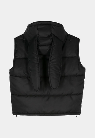 Charles Jeffery Loverboy Bunny Gilet Black