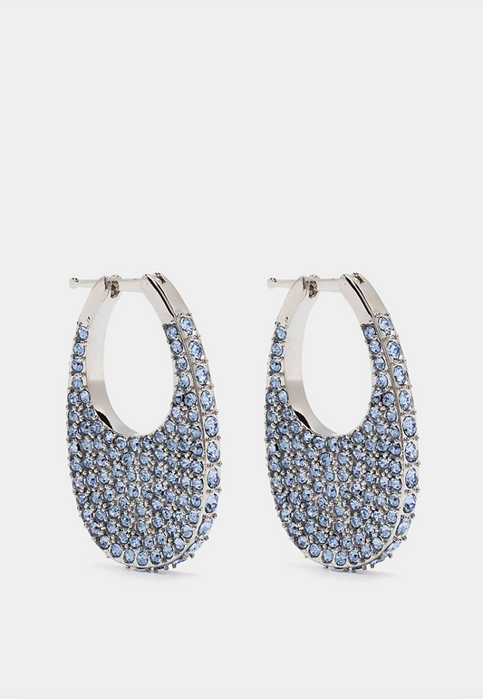 COPERNI Crystal-Embellished Medium Swipe Earring - Ice Blue