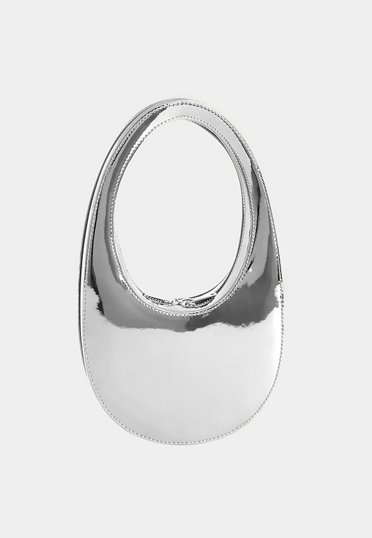 Coperni Mirrored Mini Swipe Bag Silver