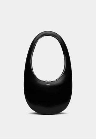 Coperni Gloss Swipe Bag Black-Silver