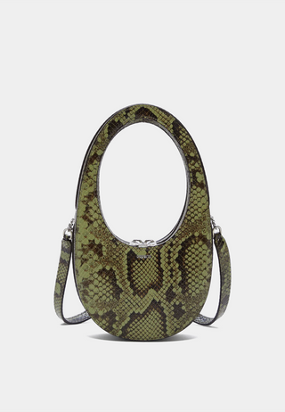 Coperni Python Printed Swipe Bag Green