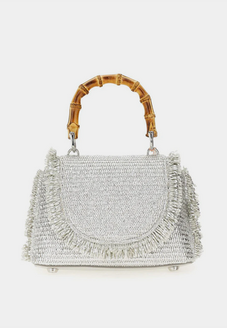 Cult Gaia Ozzy Mini Top Handle Bag Silver