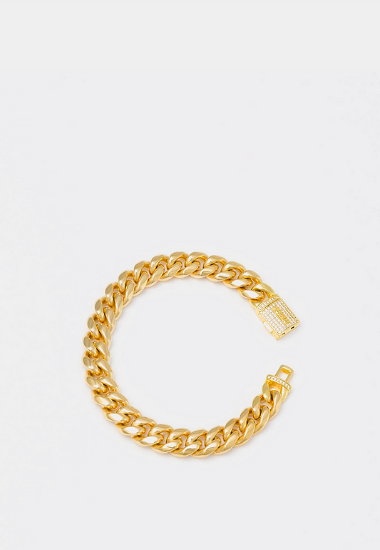 Darkai Gold Cuban Bracelet Gold