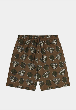 Bbc Diamonds & Dollars Swim Short Khaki