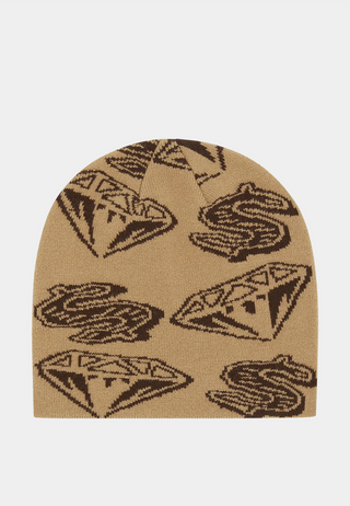 Bbc Diamond And Dollars Beanie Tan