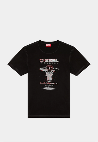 DIESEL T-Diegor-K69 Maglietta T-Shirt Black