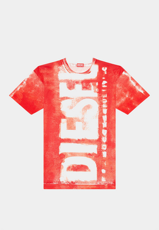 Diesel T-Boxt-Bisc T-Shirt Red White