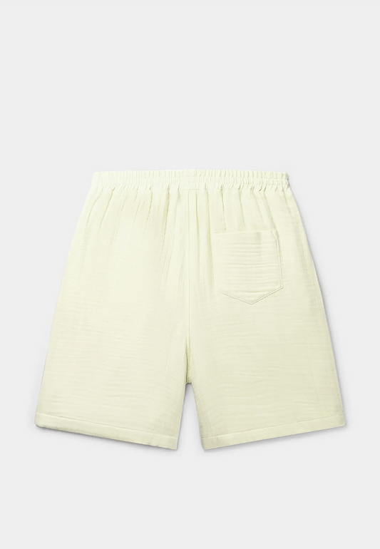 Daily Paper Enzi Seersucker Shorts Icing - Yellow