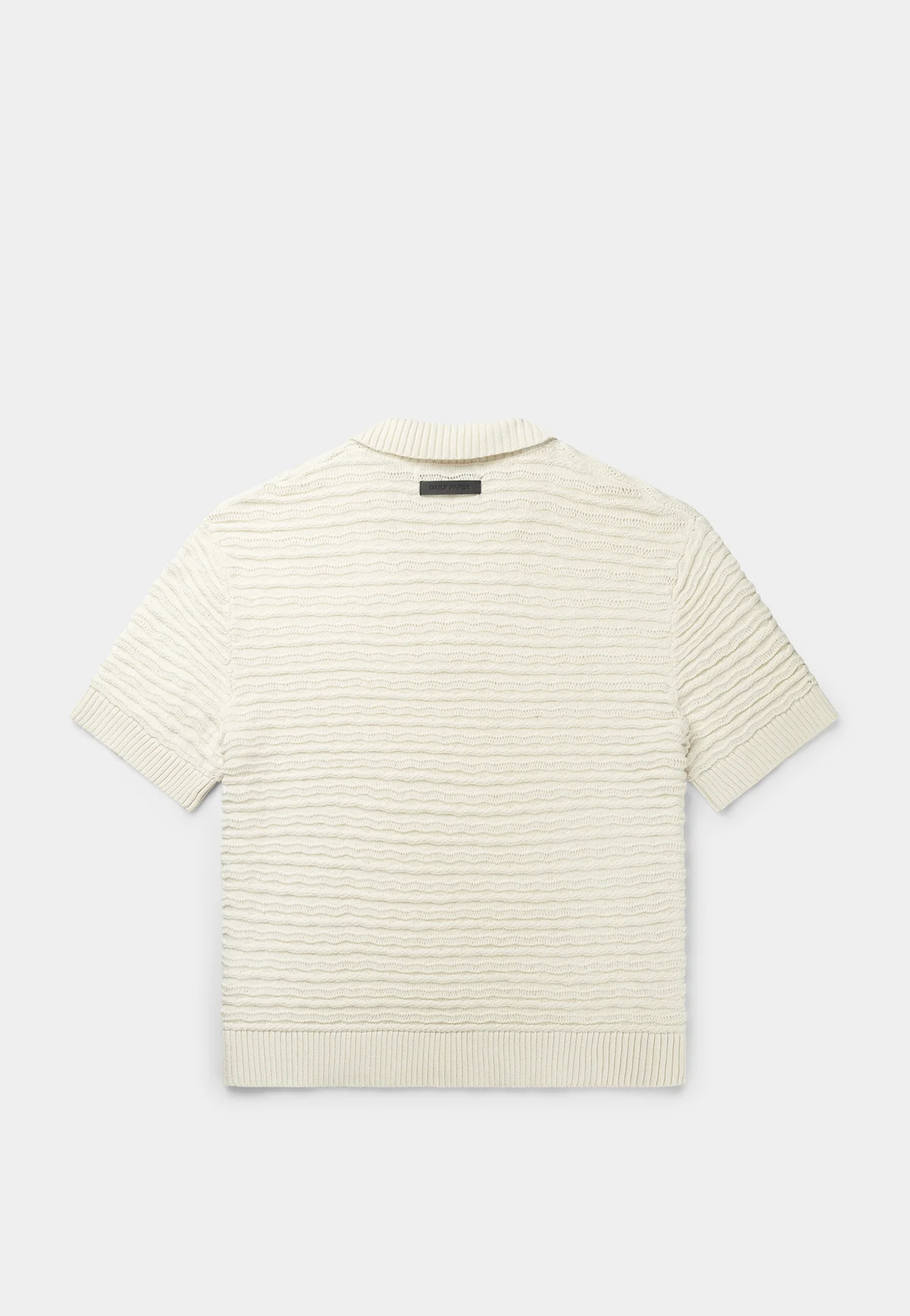 Daily Paper Jabir Knit Ss Polo Frost White