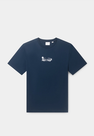 Daily Paper Scratch Logo Ss T-Shirt Peagant Blue