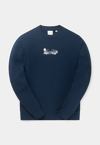 Daily Paper Scratch Logo Sweater Peagant Blue