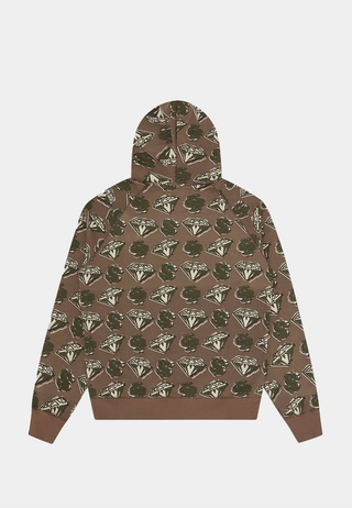 Bbc Diamonds & Dollars Zip Through Hood Khaki
