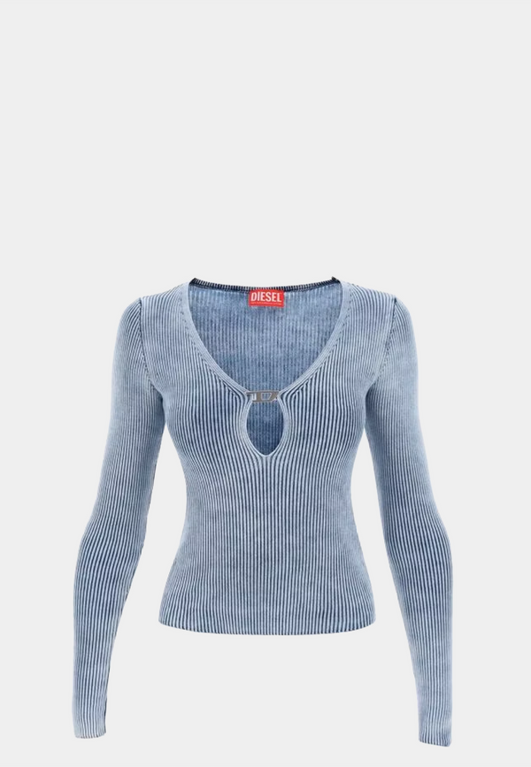 Diesel M-Teri Knitwear Longsleeve Washed Blue