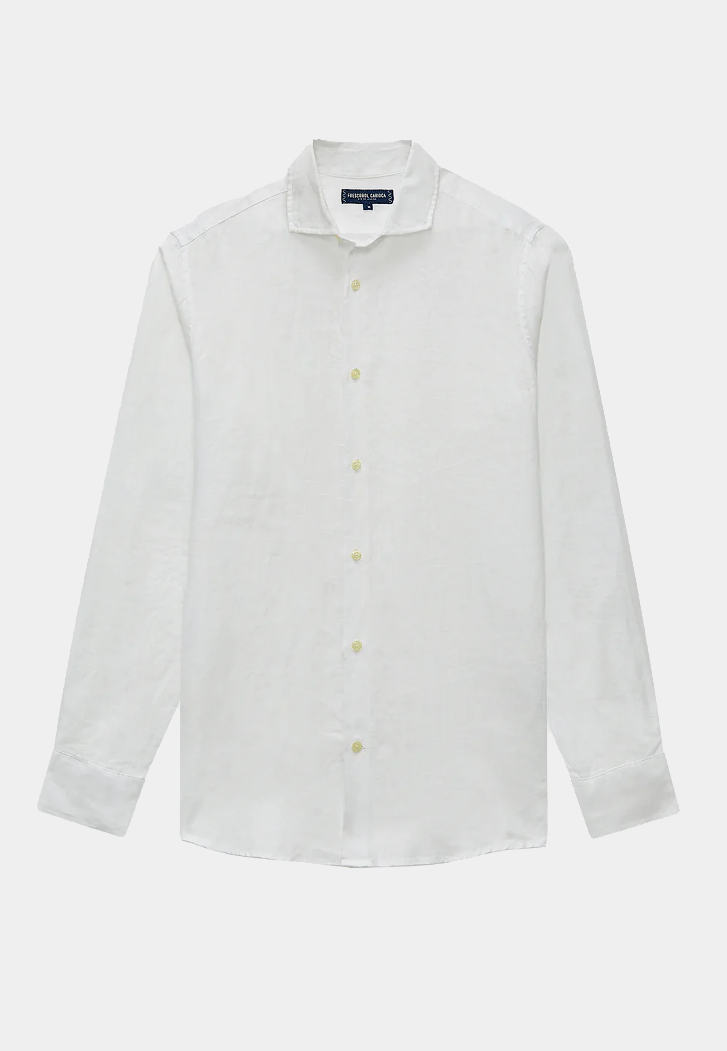 Frescobol Antonio Linen Shirt L/S White