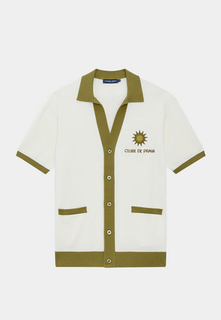 Frescobol Romero Cardigan WP Clube de Praia
embroidered logo Spinach