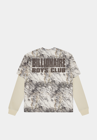BBC Fur Print Mock Sleeve T-Shirt Multi